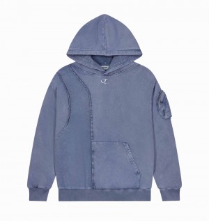 Dresy Męskie Trapstar Construct Hoodie Niebieskie | GRBJDK-570