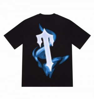 Koszulki Męskie Trapstar Decoded Tee Czarne | EYOPHM-301