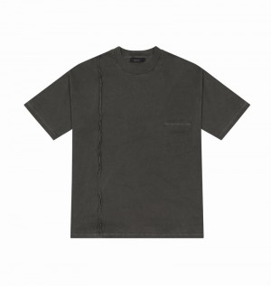 Koszulki Męskie Trapstar Deconstructed Hyperdrive Oversized Tee Niebieskie | YQZSOB-384