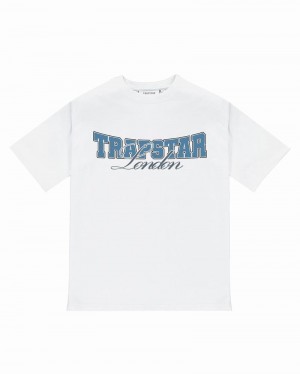 Koszulki Męskie Trapstar Drop Out Tee Białe | EBRXCY-152