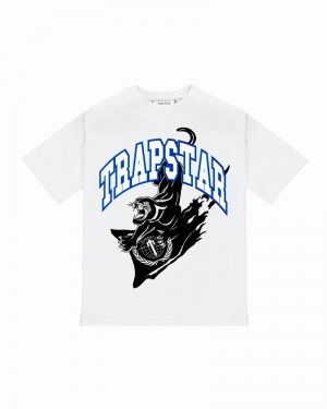 Koszulki Męskie Trapstar Global Takeover Tee Białe | TPZVXD-478