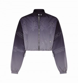 Kurtki Damskie Trapstar Arch Windbreaker Czarne | AKNXMC-234