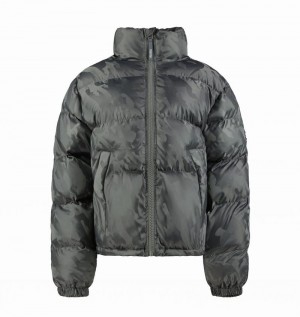 Kurtki Damskie Trapstar T Jacquard Puffer Szare | MYKAZJ-459