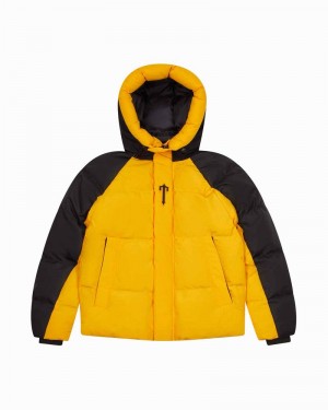 Kurtki Męskie Trapstar Irongate Arch Puffer AW23 Żółte Czarne | OKAUZS-509