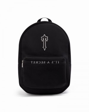 Plecaki Męskie Trapstar It’s A Secret Rucksack Czarne Białe | OKBJYR-374