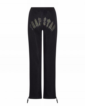 Spodnie Damskie Trapstar Mesh Irongate Arch Joggers Czarne | RNHTFU-047