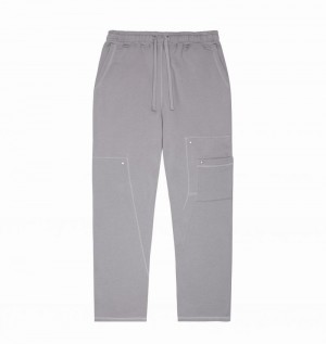 Spodnie Męskie Trapstar Hyperdrive Reinforced Rivet Joggers Szare | BOINRK-630