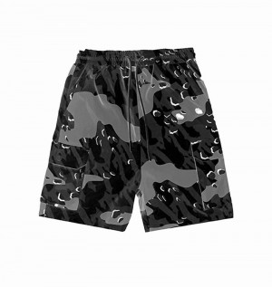 Zestawy Męskie Trapstar Decoded Camo Shorts Czarne Camo | CBPUMQ-793