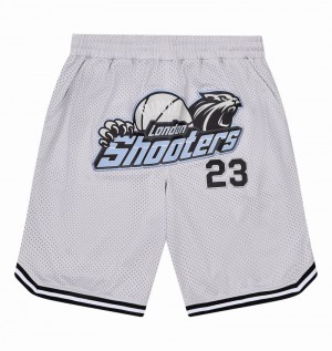 Zestawy Męskie Trapstar *PRE ORDER* Shooters SS23 Basketball Shorts Szare Niebieskie | BDYTZP-932