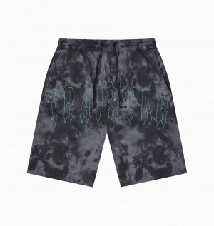 Zestawy Męskie Trapstar Pigment Irongate Shorts Czarne | WSDHTQ-706