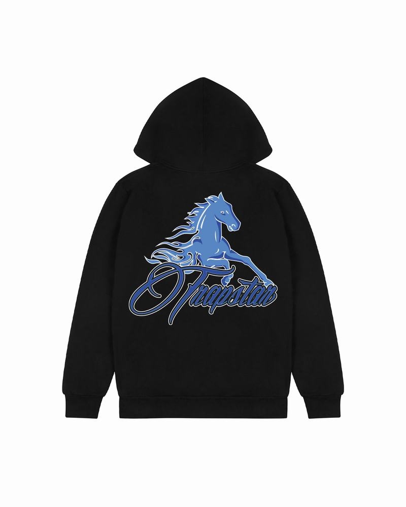 Bluza z Kapturem Męskie Trapstar Horse Power 2.0 Czarne | NZYWOQ-095