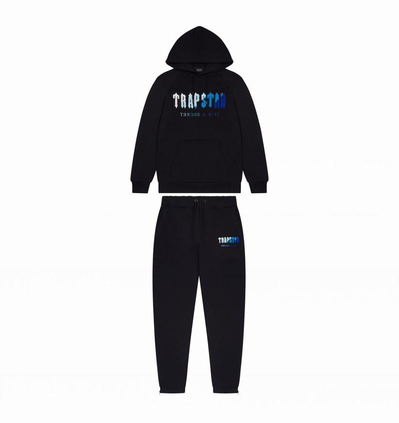 Dresy Męskie Trapstar Chenille Decoded Hoodie Czarne | NLUBRE-976