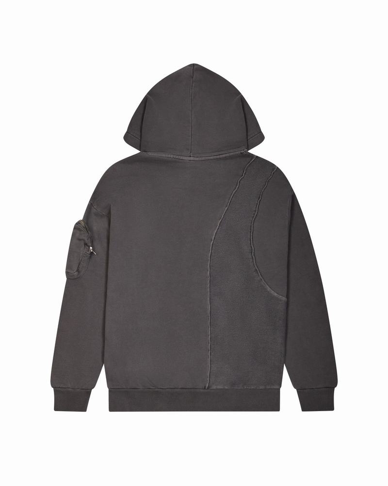 Dresy Męskie Trapstar Construct Hyperdrive Hoodie Czarne | PXCNAT-619