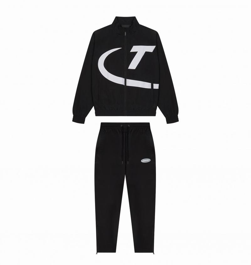 Dresy Męskie Trapstar Hyper Shellsuit Czarne Białe | YVBQEN-201