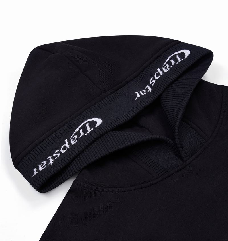 Dresy Męskie Trapstar Hyperdrive Rib Hoodie Czarne | RYTIVG-230