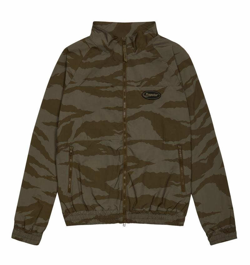 Dresy Męskie Trapstar Hyperdrive Zip Track Top Camo | TVIOZJ-532