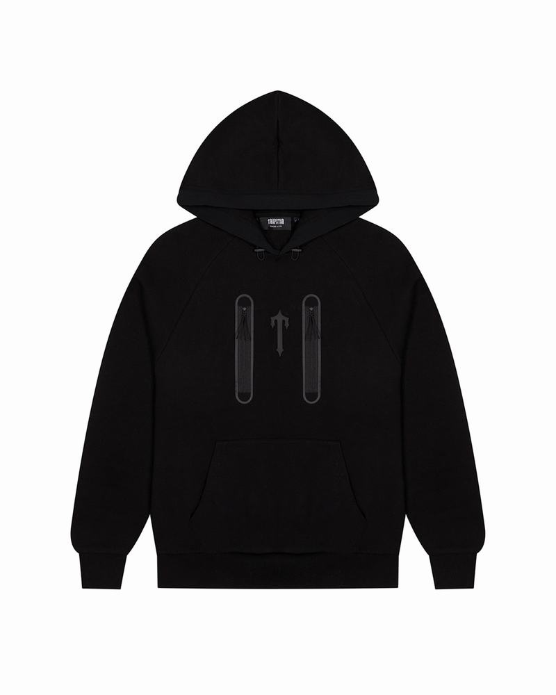 Dresy Męskie Trapstar Irongate T Trap Fleece Hoodie Czarne | FIRUXP-896