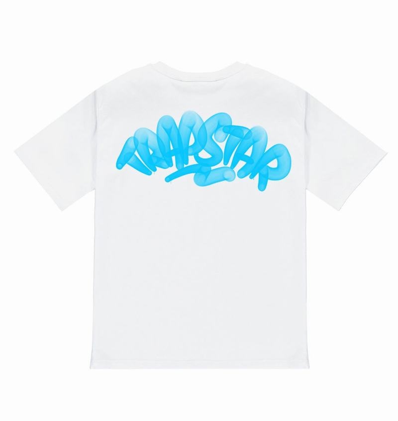 Koszulki Męskie Trapstar Colour Blitz Tee Białe | GSCNWO-810