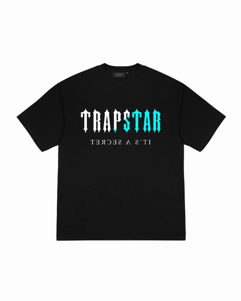 Koszulki Męskie Trapstar Decoded Teal Edition Tee Czarne | VTZDHY-487