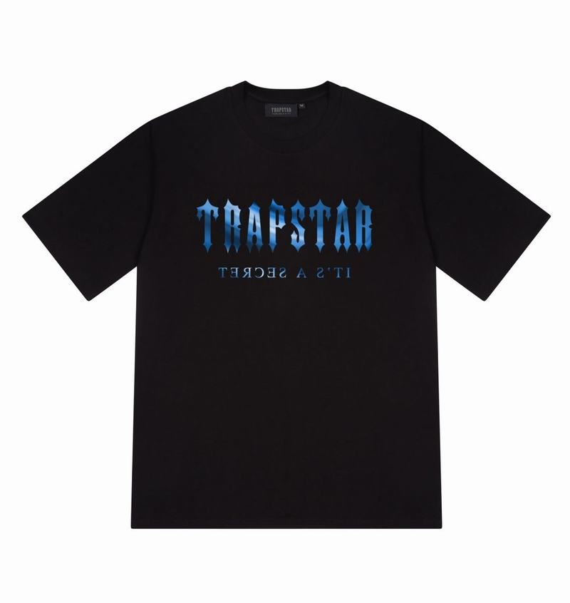 Koszulki Męskie Trapstar Decoded Tee Czarne | EYOPHM-301