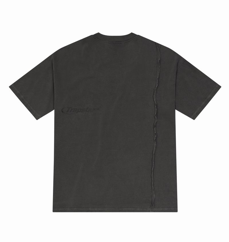 Koszulki Męskie Trapstar Deconstructed Hyperdrive Oversized Tee Niebieskie | YQZSOB-384