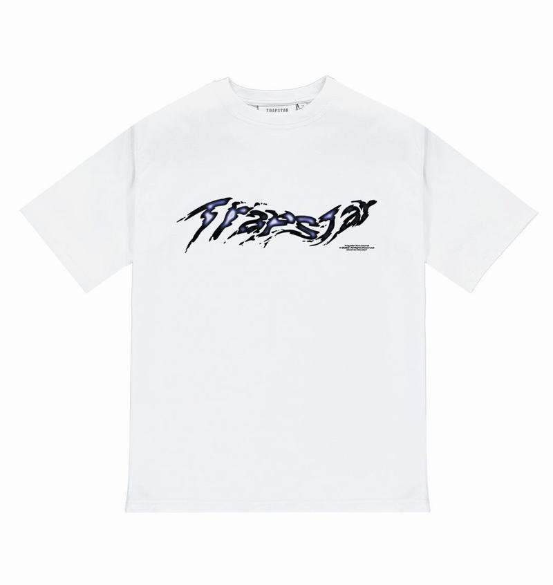 Koszulki Męskie Trapstar Fusion Tee Białe | KNZLBP-954