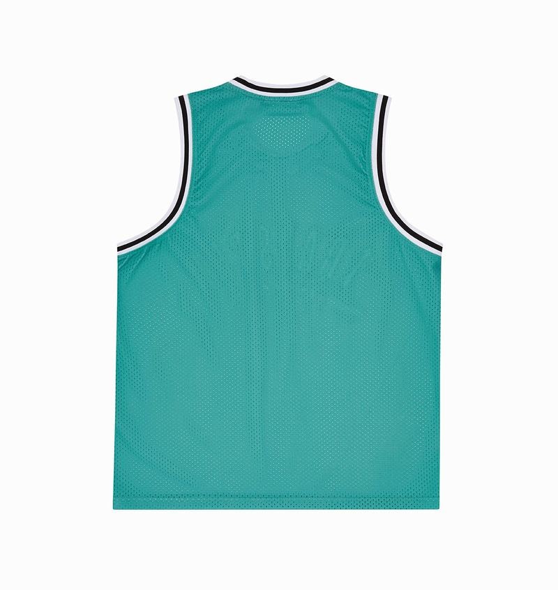 Koszulki Męskie Trapstar Irongate Arch Basketball Vest Niebieskie Białe | QESPRF-740