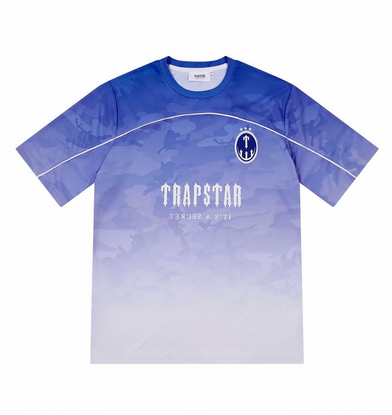 Koszulki Męskie Trapstar Irongate Football Jersey Niebieskie | BFOPNY-694