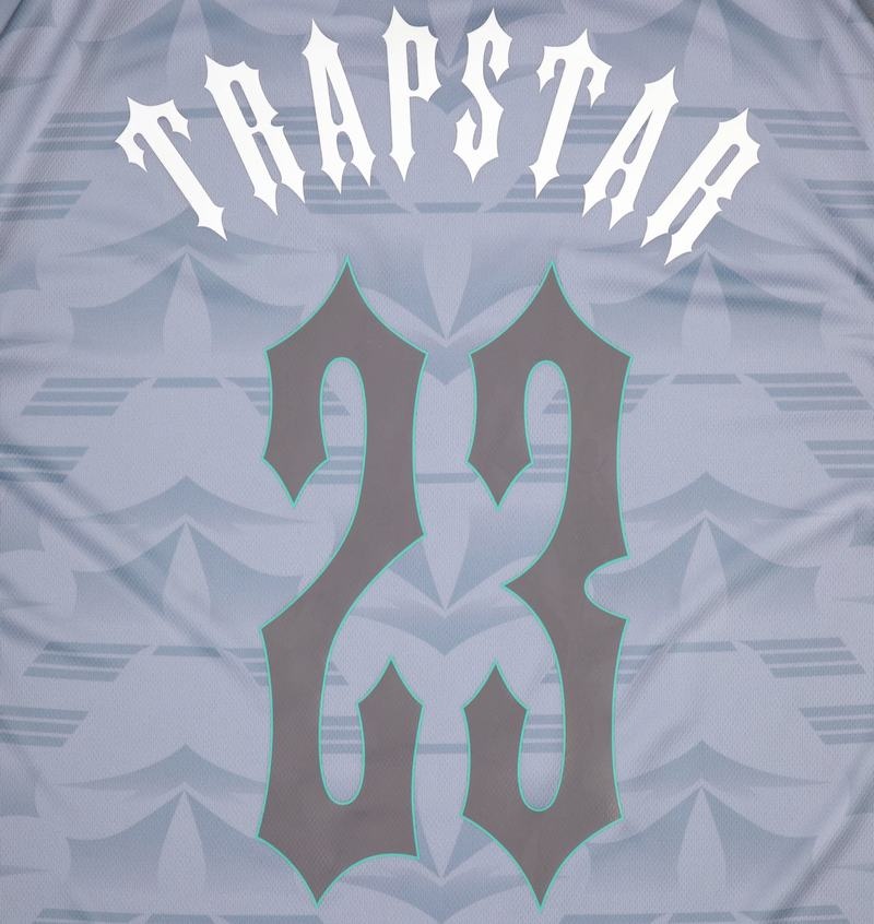 Koszulki Męskie Trapstar Irongate Football Jersey Szare Niebieskie | VEURDC-284