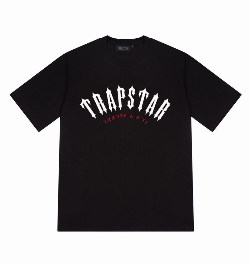 Koszulki Męskie Trapstar It’s A Secret Tee Czarne | ZAXHMW-267