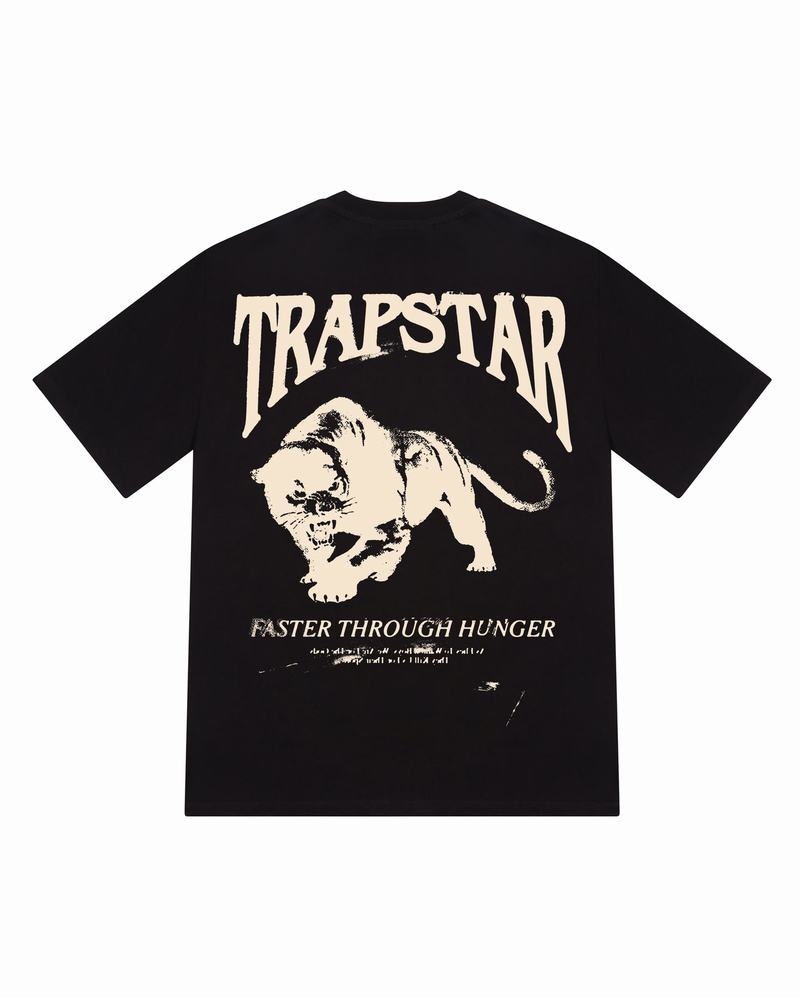 Koszulki Męskie Trapstar Panthera Tee Czarne | UVIQPF-965