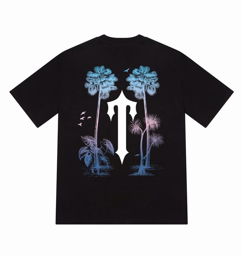 Koszulki Męskie Trapstar Paradise It’s A Secret Tee Czarne | JDNRZB-634