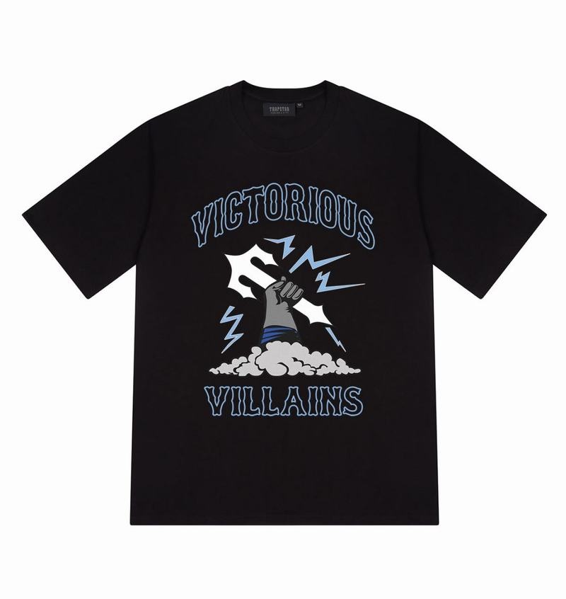 Koszulki Męskie Trapstar Victorious Villains Tee Czarne | NAUCEW-812