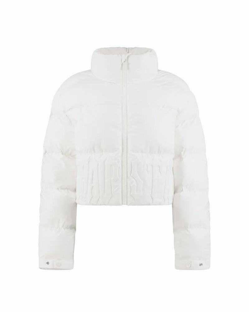 Kurtki Damskie Trapstar Irongate Embossed Puffer Białe | IZKRLY-803