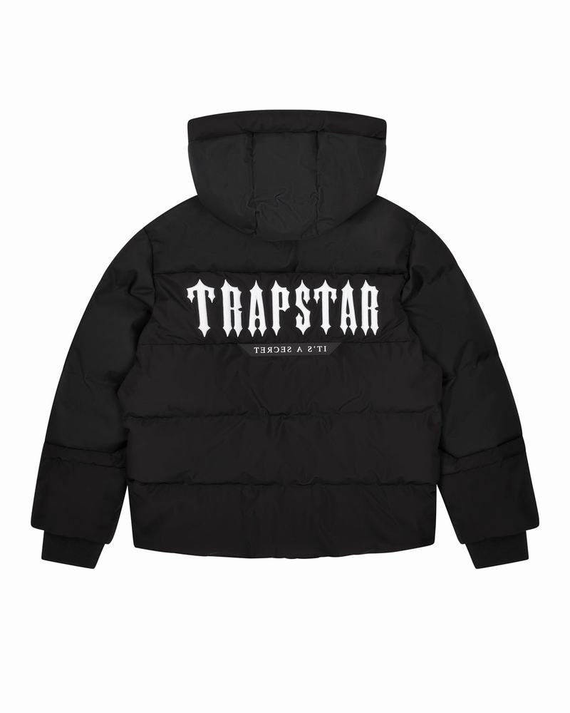 Kurtki Męskie Trapstar Decoded AW23 Puffer Czarne | BSPVEX-652