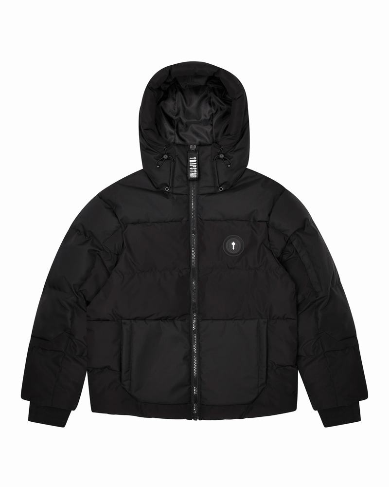 Kurtki Męskie Trapstar Decoded AW23 Puffer Czarne | BSPVEX-652