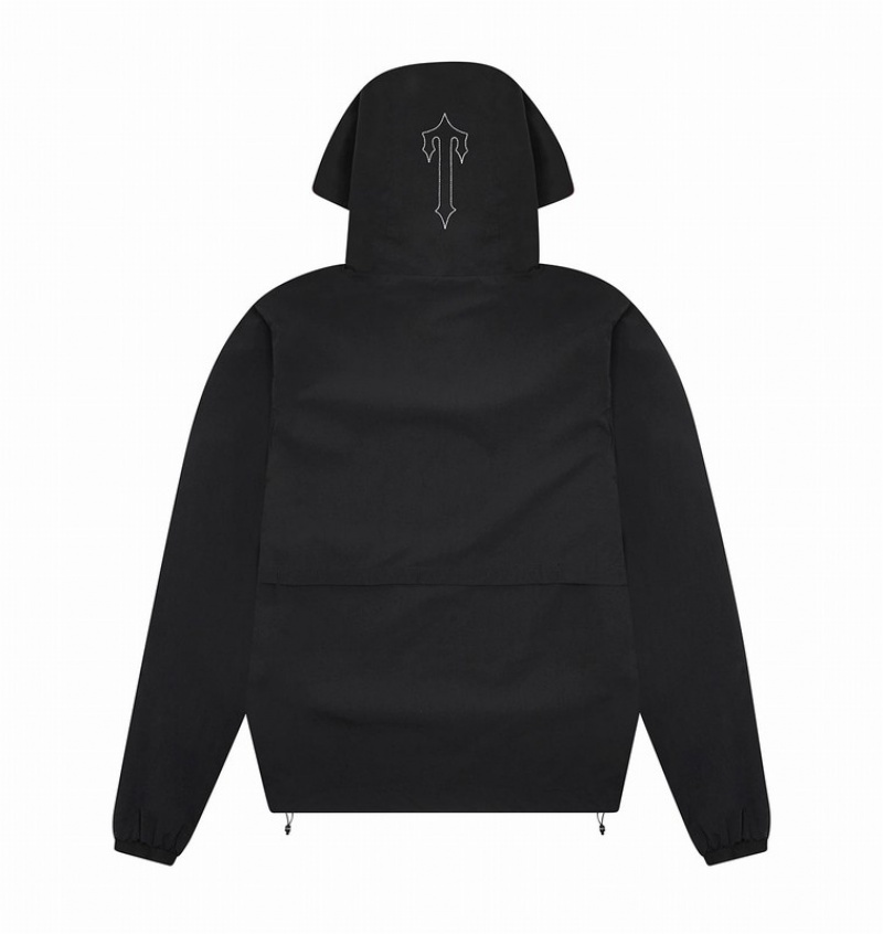 Kurtki Męskie Trapstar Decoded Windbreaker Czarne Białe | RPVEQN-659