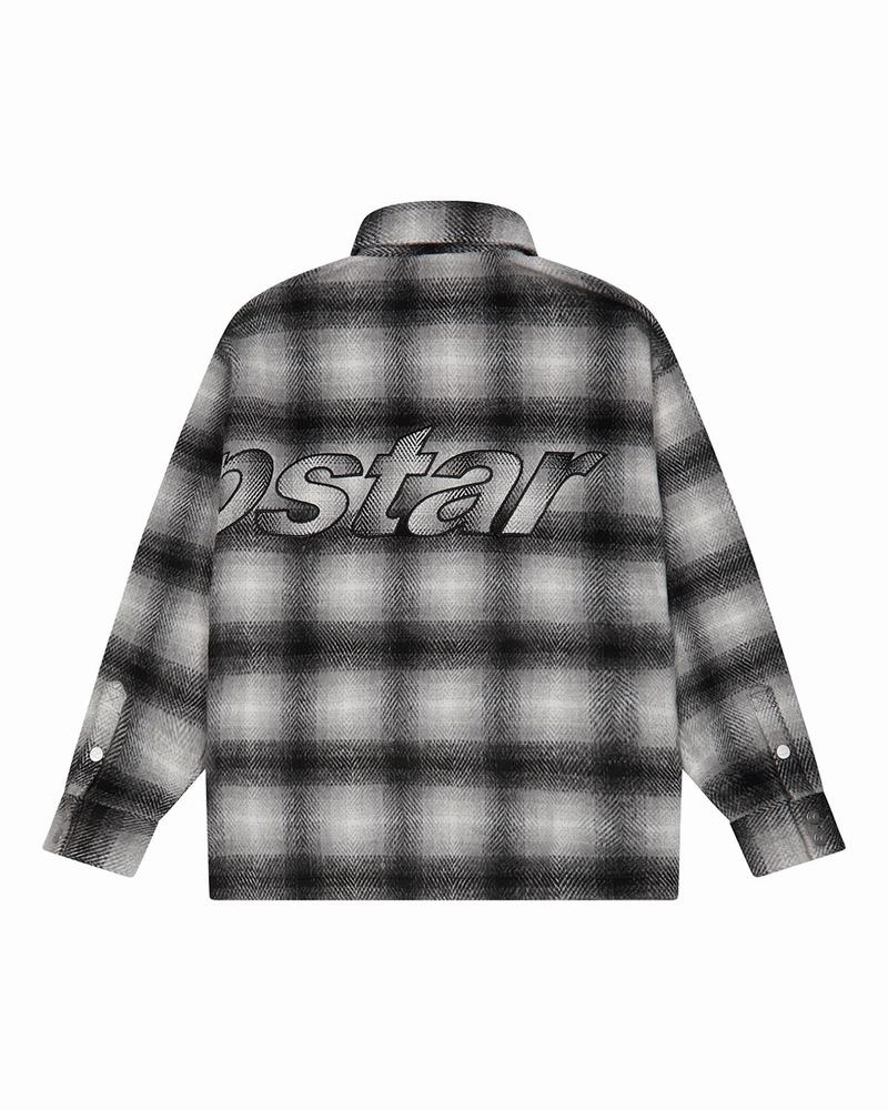 Kurtki Męskie Trapstar Hyperdrive Overshirt Shirt Czarne | DKVJGW-159