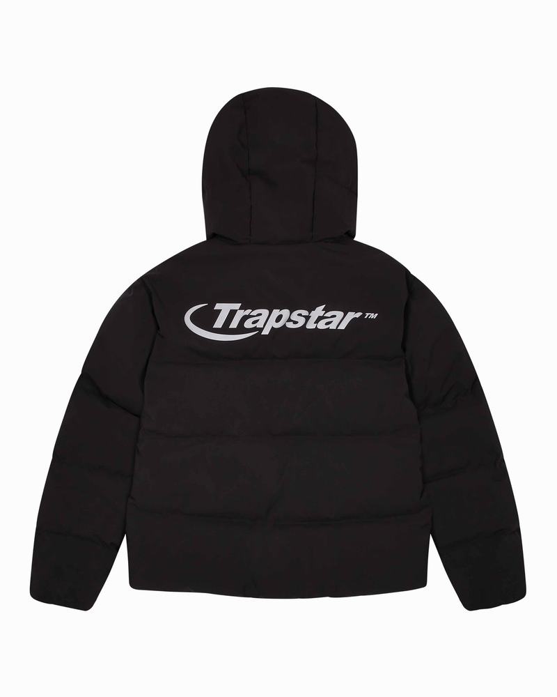 Kurtki Męskie Trapstar Hyperdrive Technical Puffer Czarne | OXIFZP-430