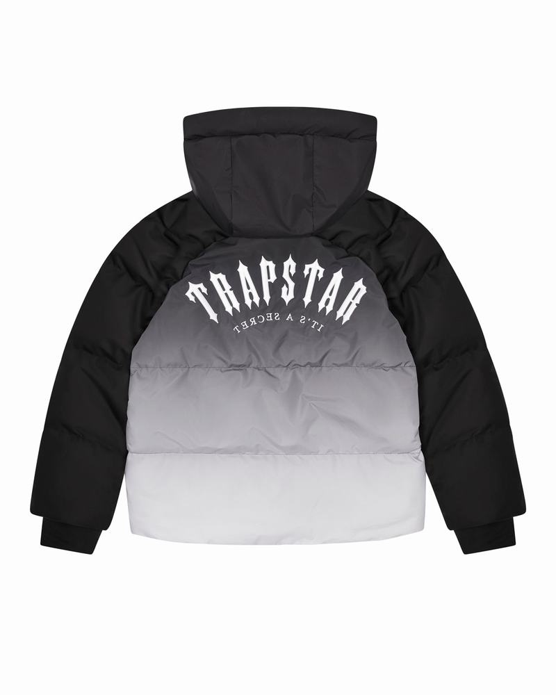 Kurtki Męskie Trapstar Irongate Arch Puffer AW23 Czarne | WACUBM-813