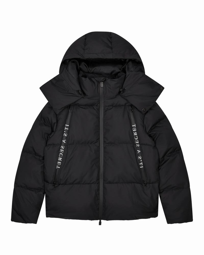 Kurtki Męskie Trapstar Irongate Collar Puffer Czarne | ZARNTU-906