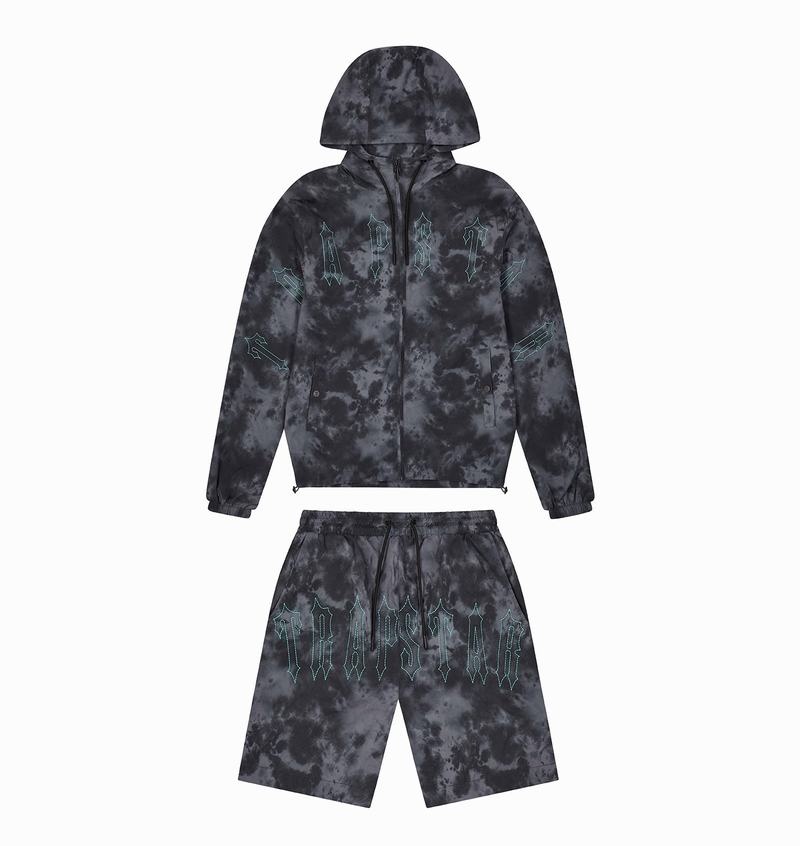 Kurtki Męskie Trapstar Pigment Irongate Windbreaker Czarne | UXASLQ-639