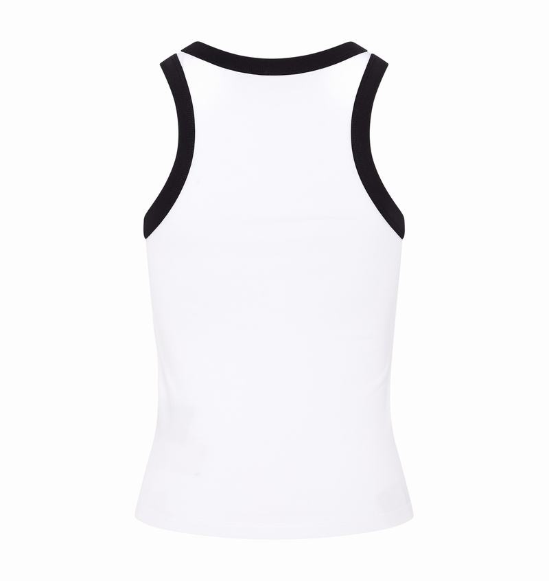 Najfatalniejszy Damskie Trapstar Racer Vest Białe Czarne | XRGOYE-372