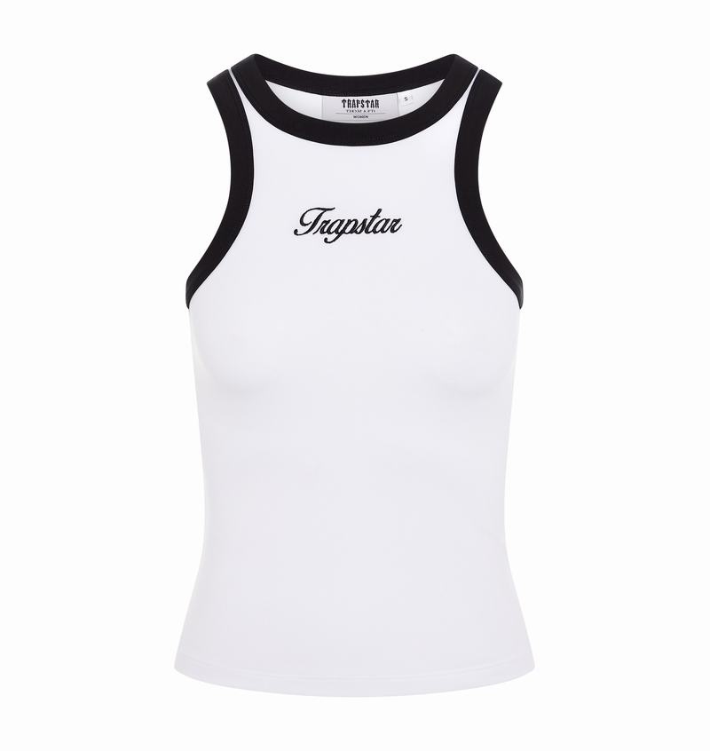 Najfatalniejszy Damskie Trapstar Racer Vest Białe Czarne | XRGOYE-372