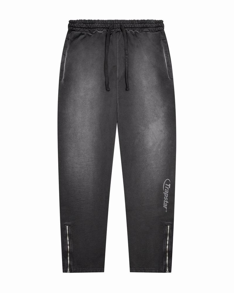 Spodnie Męskie Trapstar Hyperdrive Spray Joggers Czarne Szare | XZNBDW-095