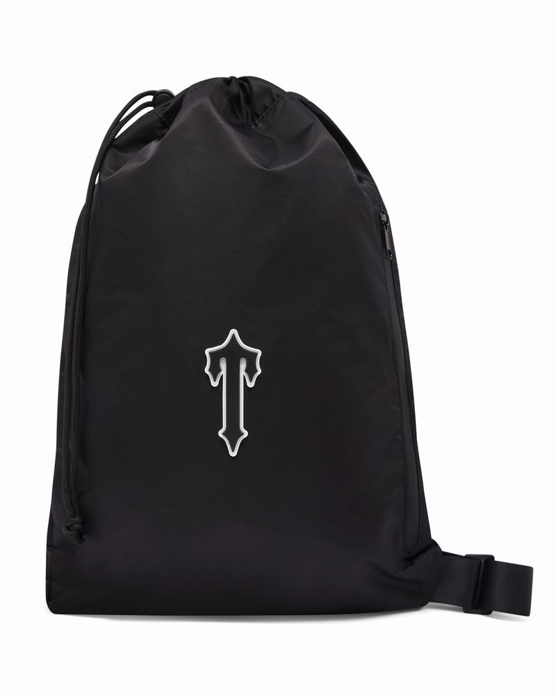 Torby Męskie Trapstar Irongate Drawstring Czarne | RBVYPL-845