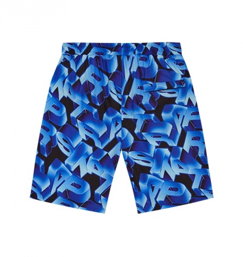 Zestawy Męskie Trapstar 3D Swimming Shorts Niebieskie | QMYARO-729