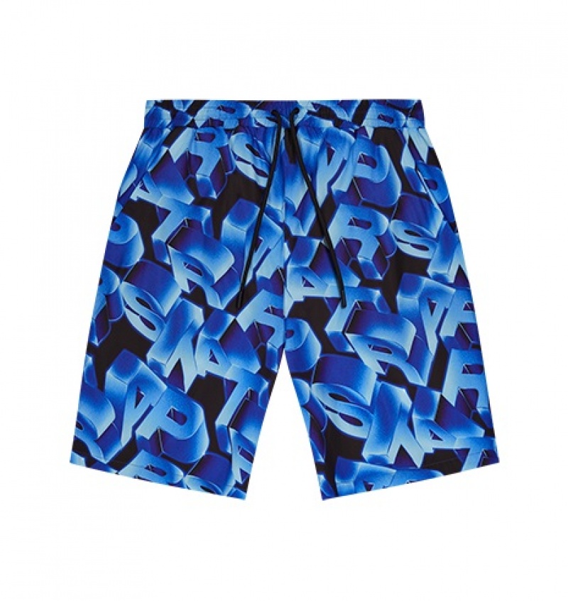 Zestawy Męskie Trapstar 3D Swimming Shorts Niebieskie | QMYARO-729