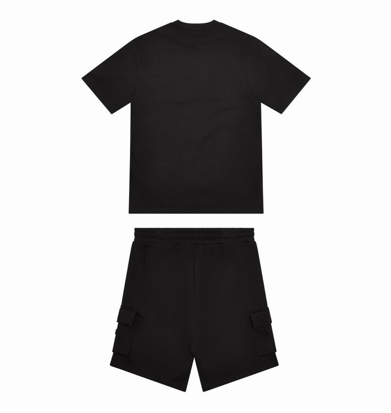 Zestawy Męskie Trapstar Irongate T Tech Zip Shorts Czarne | OKGVIX-486