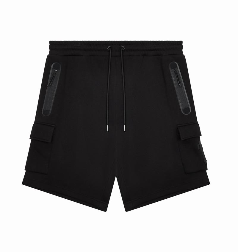 Zestawy Męskie Trapstar Irongate T Tech Zip Shorts Czarne | OKGVIX-486